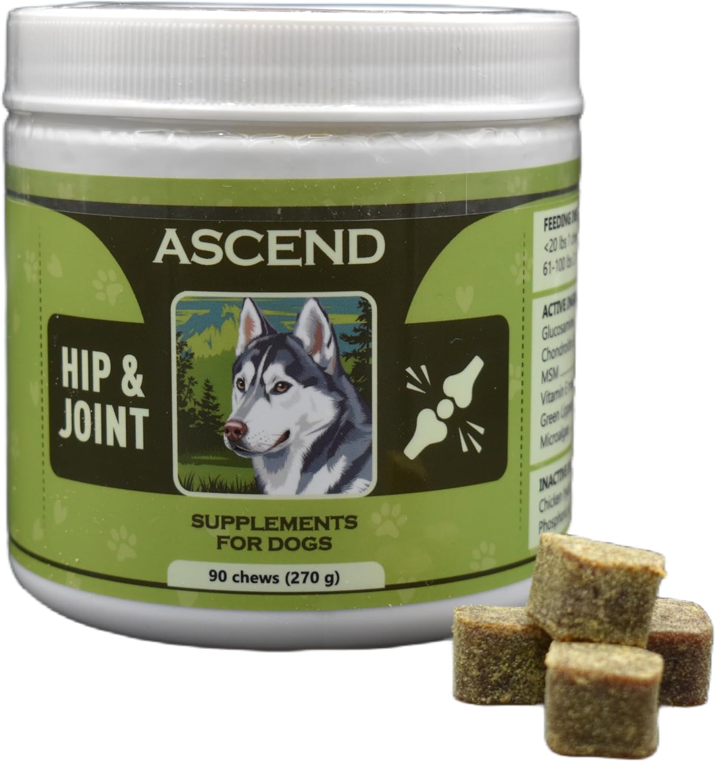 Ascend Hip & Joint Supplements - 90 Chews