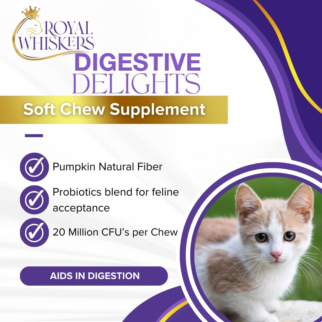 Royal Whiskers Digestive Delights Chews for Cats