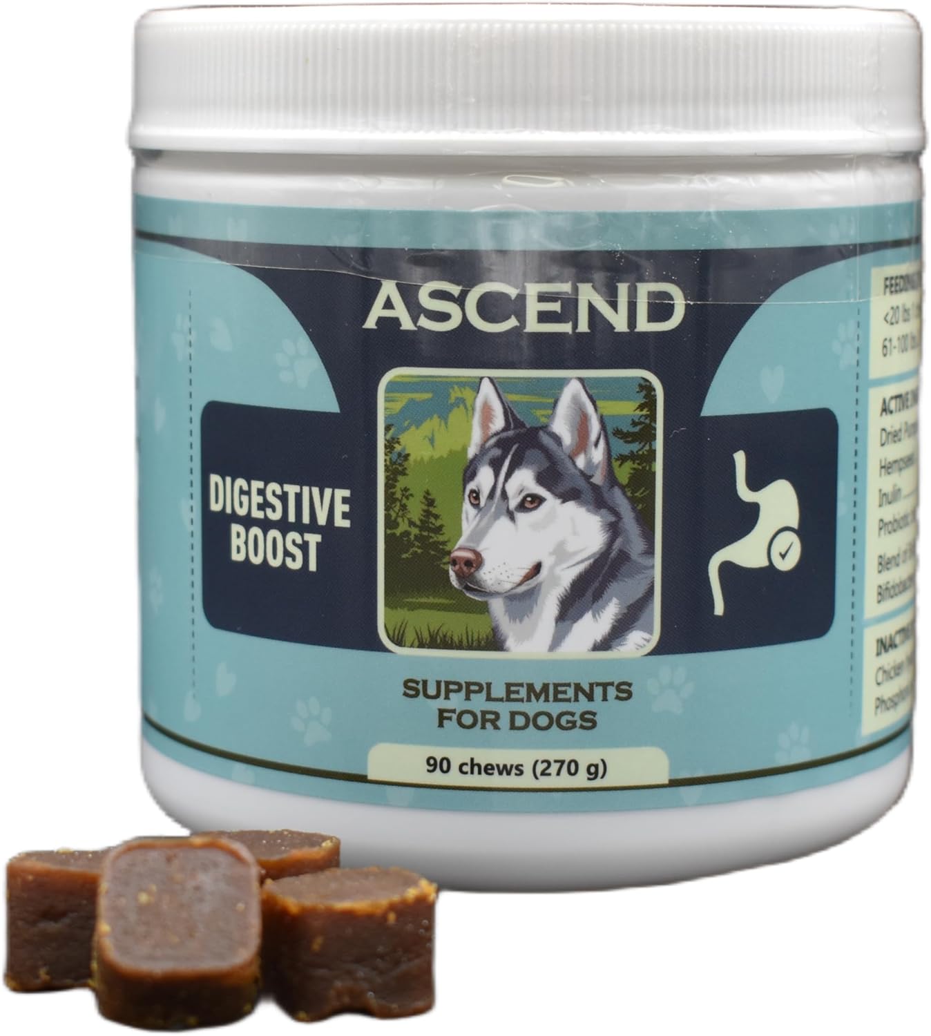 Ascend Digestive Boost Supplements - 90 chews